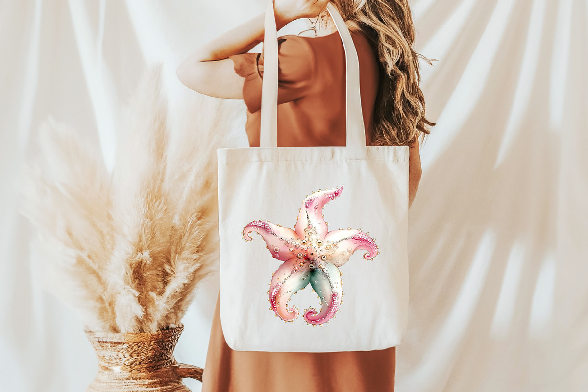 Whimsical Summer starfish clipart, an Illustration by Designworld (Photo 8 of 8)