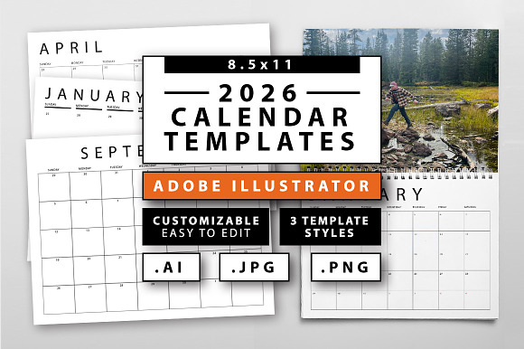 2026 Calendar Templates preview 5