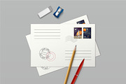 Vintage Space Postage Stamps, a Decorative Illustration by Zonda (Thumbnail 4 of 7)