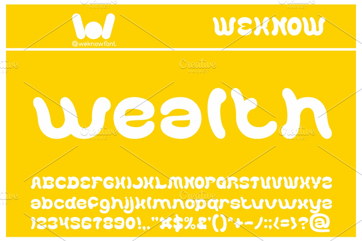 wealth and famous, a Font by weknow (Photo 1 of 5)
