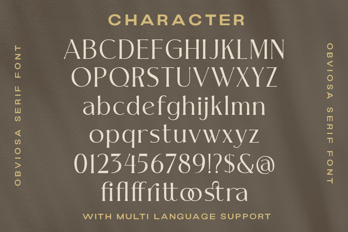 Obviosa - Modern Serif, a Serif Font by Letterhend Studio (Photo 10 of 10)