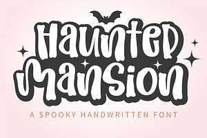 Haunted Mansion - Halloween font