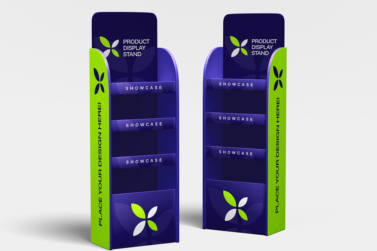 Product Display Stand Mockup, an Advertising Mockup by SLAB! Design (Photo 7 of 7)