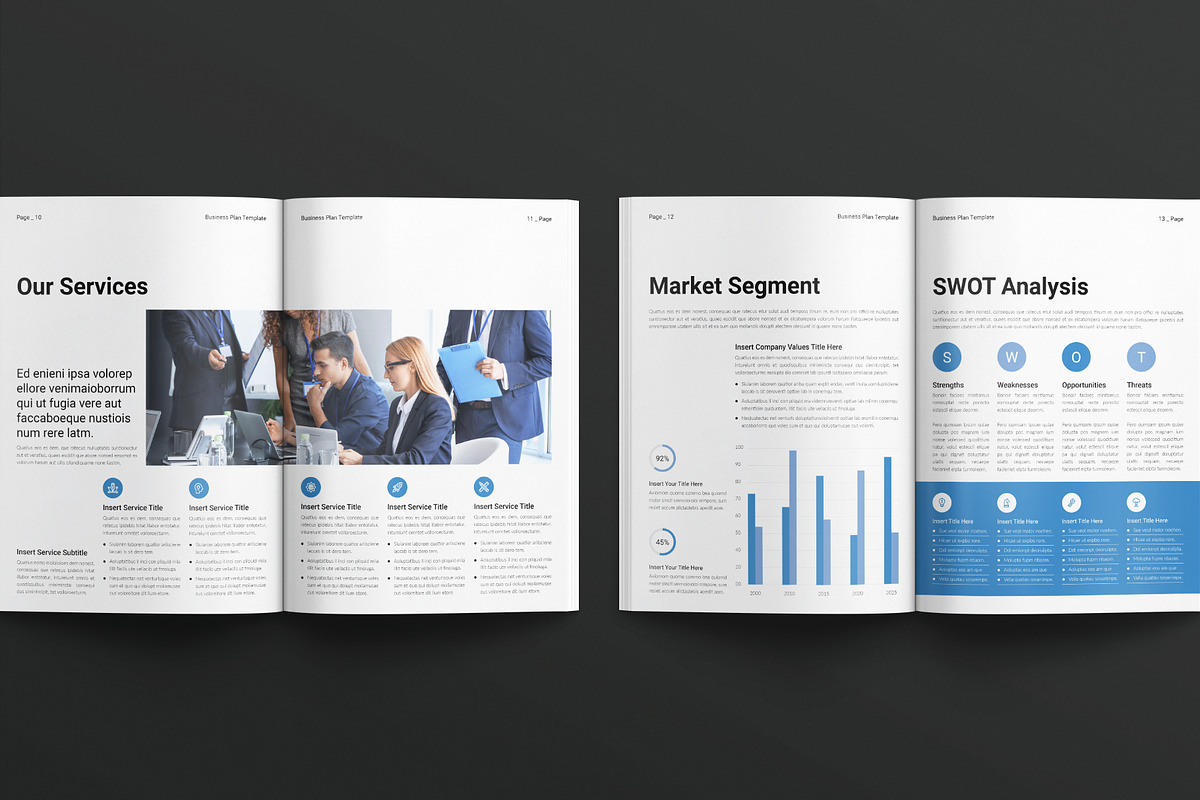 Business Plan Template, a Brochure Template by E-Type (Photo 5 of 7)