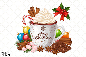 Christmas Cocoa PNG, an Illustration by Black Bird Studio