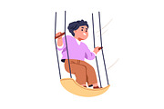 Happy cute kids swinging set, a Person Illustration by Good Studio (Thumbnail 9 of 11)