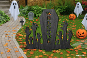 Halloween Garden Stakes Bundle, an Illustration by svgocean (Thumbnail 6 of 21)