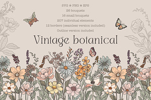 Vintage Wild Flowers Collection