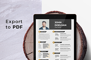Modern Resume & CV Template, a Resume Template by Hito Graphic (Thumbnail 7 of 8)