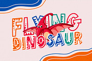 Little Dino Fun Display Font, a Serif Font by Chipshpow Graphics (Thumbnail 3 of 5)