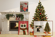 HOLLY | Christmas Frame Mockup Set, a Household Mockup by SoleilHomeMockups (Thumbnail 8 of 11)