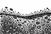 60 Daisy Flower Field Silhouette, a Seasonal Illustration by Amazin_art (Thumbnail 18 of 22)