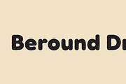 Beround Drift, a Sans Serif Font by NicolassFonts (Thumbnail 1 of 5)