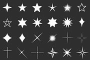 Stars & Sparkles Procreate Stamps, a Brush Add-On by aivos (Thumbnail 2 of 8)