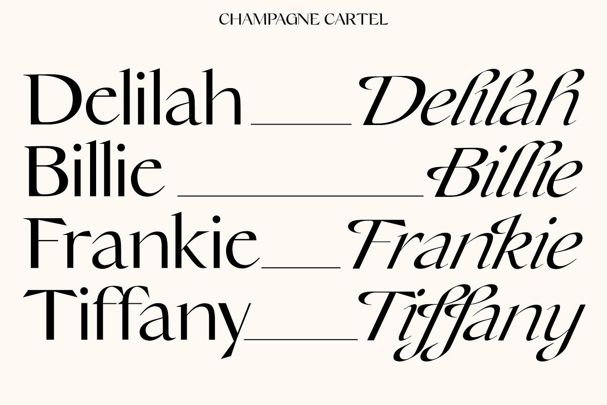 Champagne Cartel, a Serif Font by Tropical Type (Photo 5 of 18)