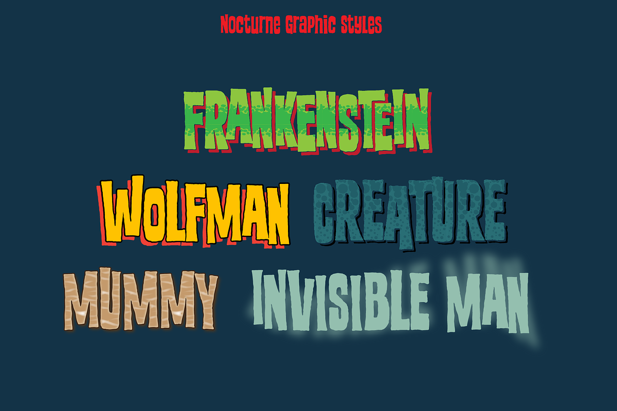 Nocturne Vintage Horror Collection, a Font by Paper Moon Graphic Supply (Photo 9 of 16)