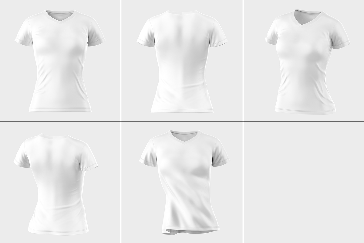 V Neck Women Jersey Mockup, a Product Mockup by Mockupdaddy (Photo 10 of 10)