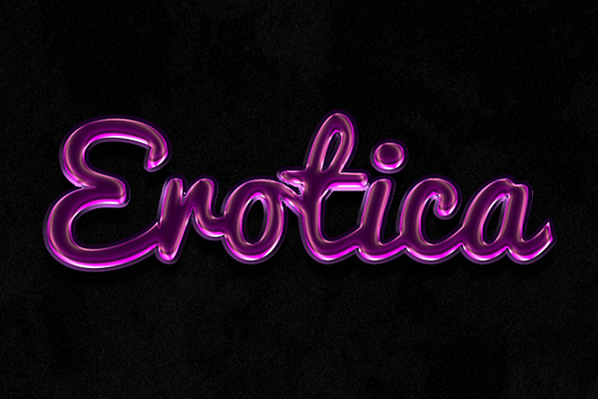 Glossy Photoshop Text Effects, a Layer Style Add-On by Creativenauts (Photo 1 of 5)