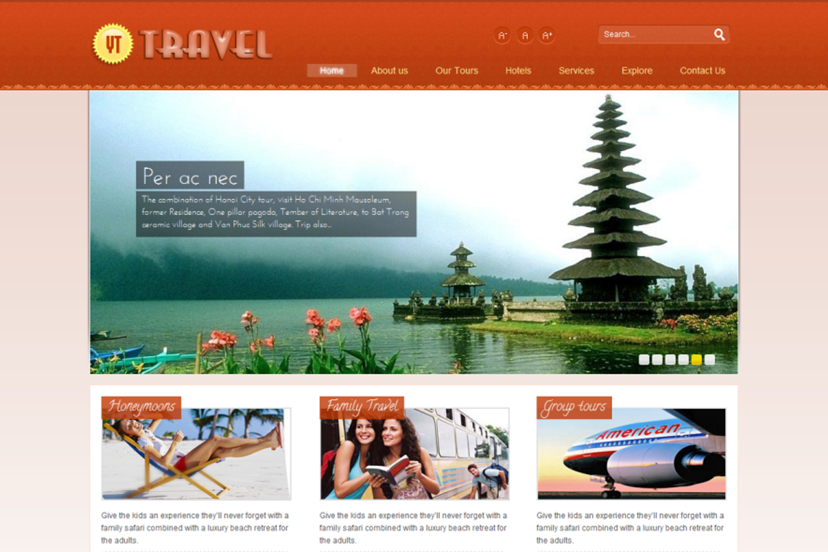 YT Travel-Impressive travel template, a Websites & App Template by YouTech (Photo 2 of 5)