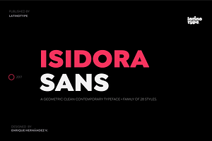Isidora Sans, a Sans Serif Font by Latinotype