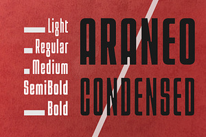 Araneo Condensed Bold