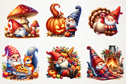 Gnome Thanksgiving Mood Clipart, an Illustration by RobertsArt (Thumbnail 6 of 7)