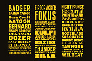 Tarantology Font Bundle (42 Fonts!), a Sans Serif Font by HipFonts (Thumbnail 2 of 10)