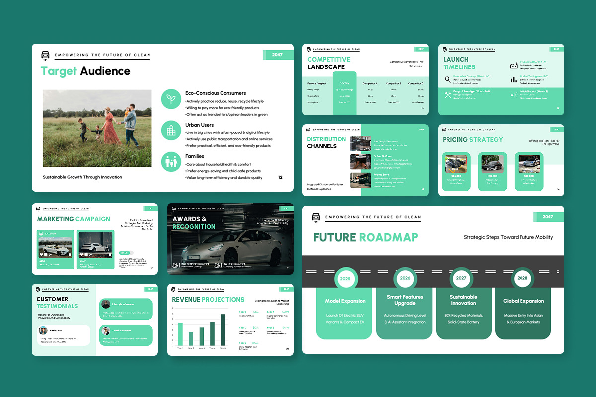 EV Launch Corporate Google Slides, a Presentation Template by twinstd (Photo 3 of 5)