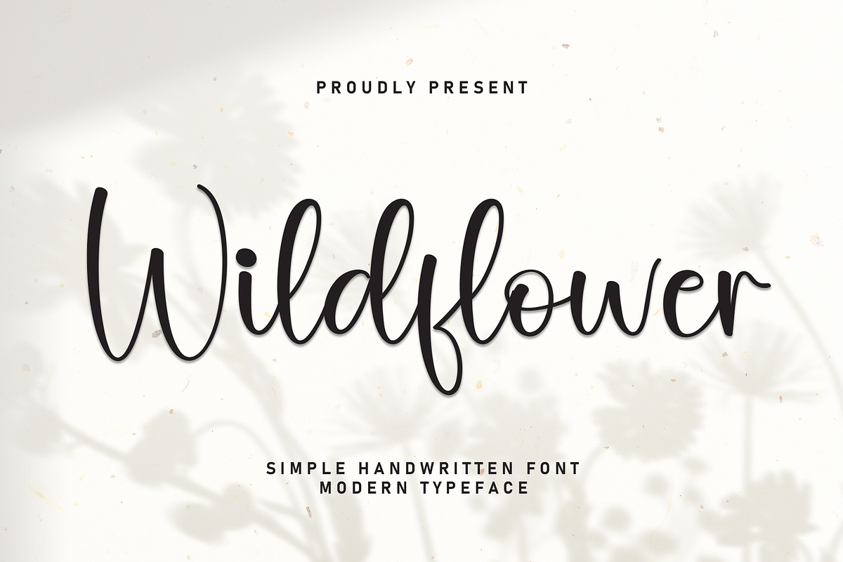 Wildflower | Script Font, a Handwritten Font by Scratchones (Photo 1 of 8)