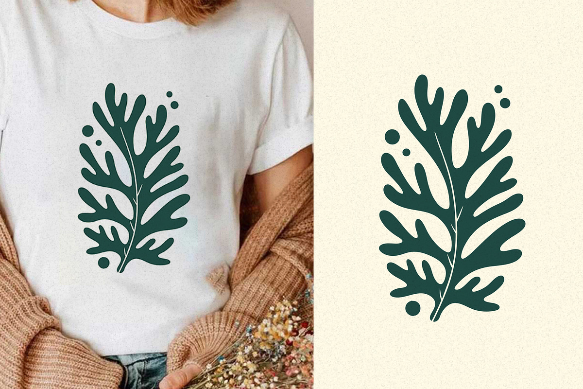 Modern Abstract Botanical Prints, a Wallpaper Graphic by Helospace (Photo 5 of 10)