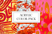 Hand painted backgrounds bundle, a Pattern Graphic by MiraBell (Thumbnail 5 of 19)