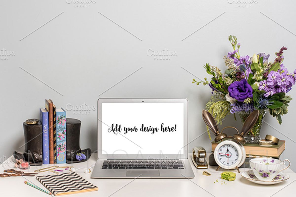 Wonderland Macbook Styled Mockup #19, a Mac Mockup by MMStyledStock (Photo 1 of 2)