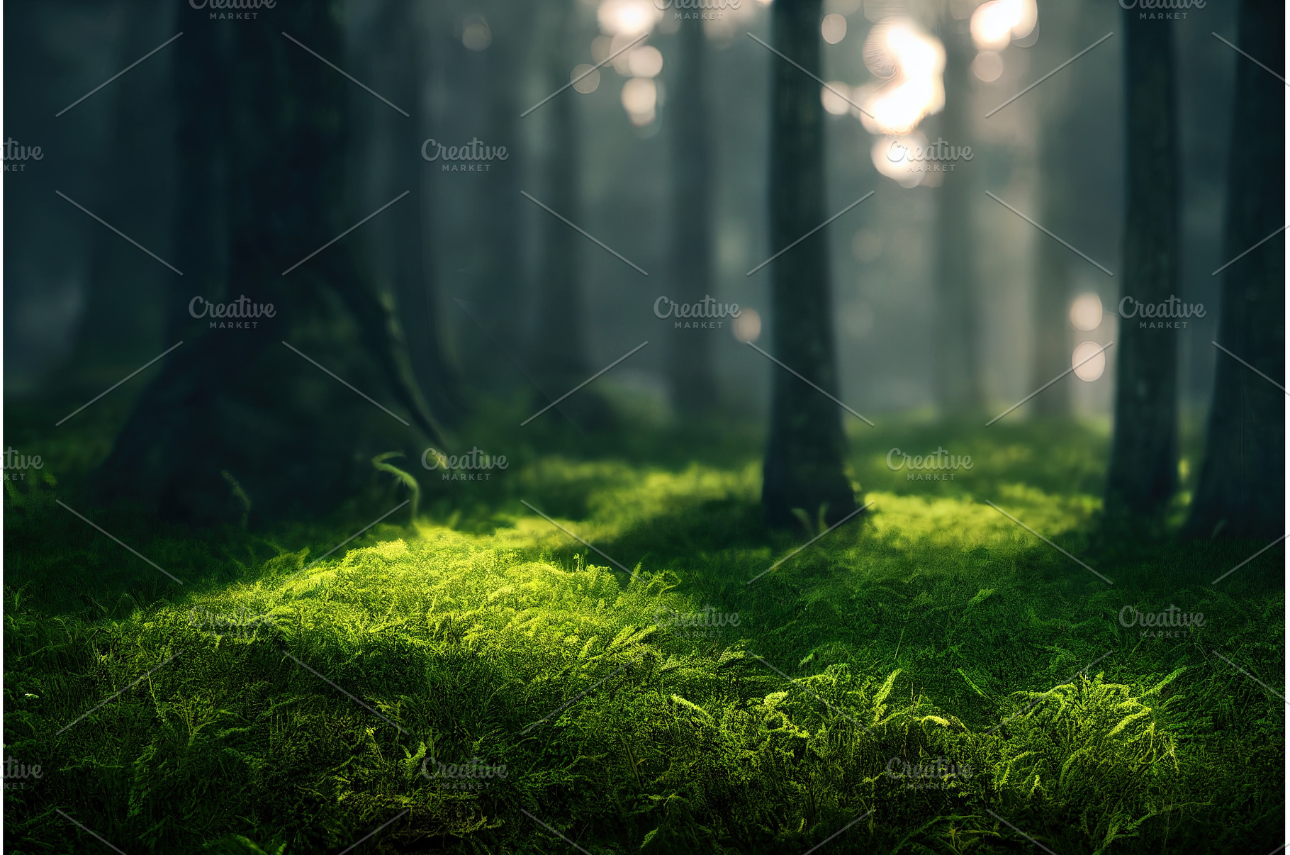 Calm green forest, a Nature Photo by Neirfy