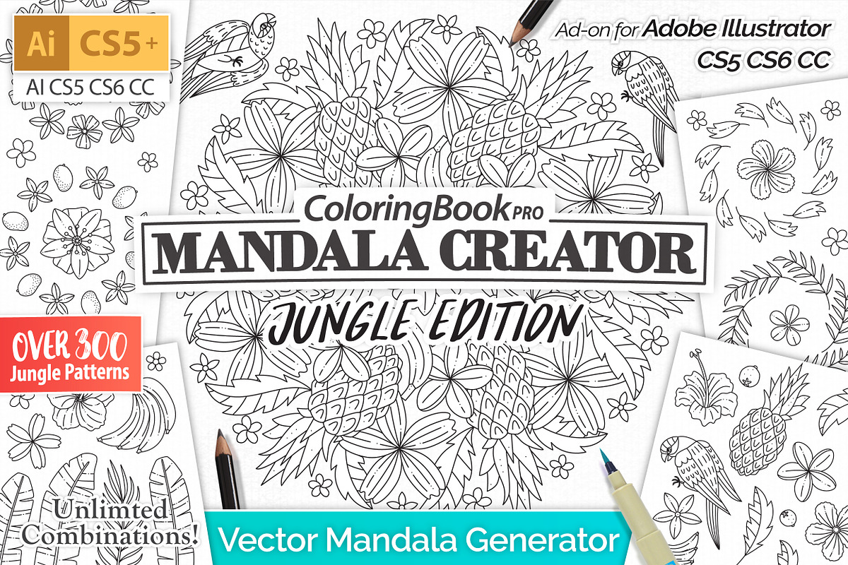 Mandala Creator Jungle Edition, a Plug-in Add-On by Drifter Studio (Photo 2 of 7)