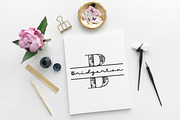 Damask Split Monogram SVGs, an Illustration by Phat Happy Life (Thumbnail 3 of 3)