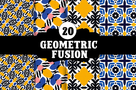 Geometric Fusion, a Pattern Graphic by Pattern Whimsy