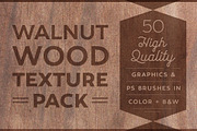 50 Walnut Wood Textures & Brushes, a Texture Graphic by Satchel & Sage (Thumbnail 1 of 5)