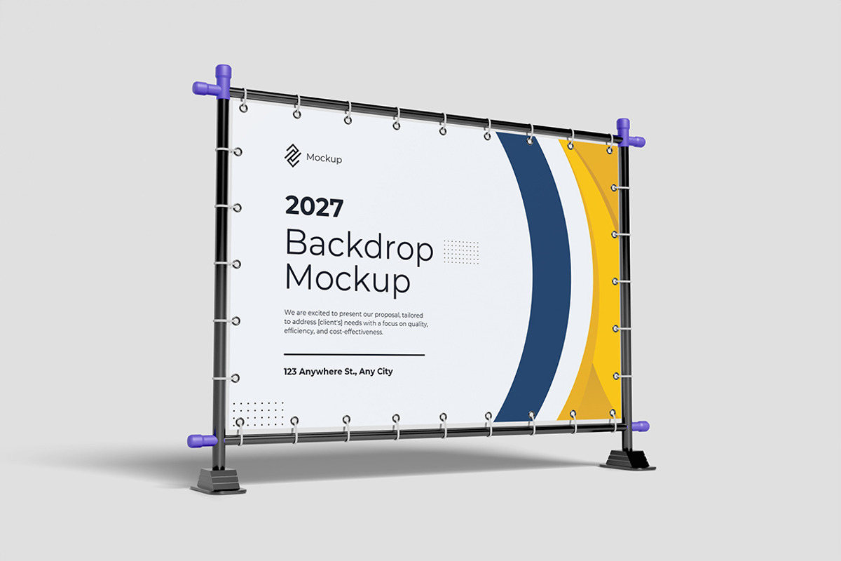 Event Backdrop Mockup, an Advertising Mockup by My Code Std (Photo 4 of 6)