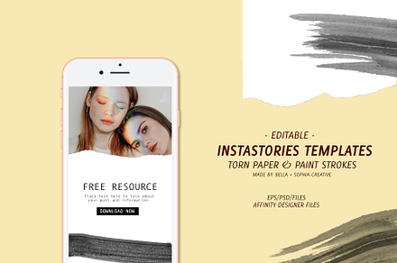 Editable Instastories Template