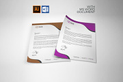 Letterhead MS Word, a Stationery Template by Design'sTRIBE (Thumbnail 2 of 3)