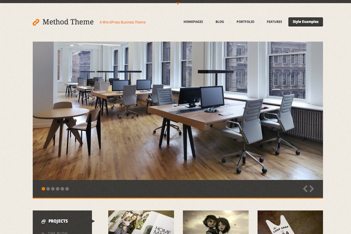 Method, a Responsive WordPress Theme, a WordPress Template by DesignerThemes.com (Photo 1 of 4)