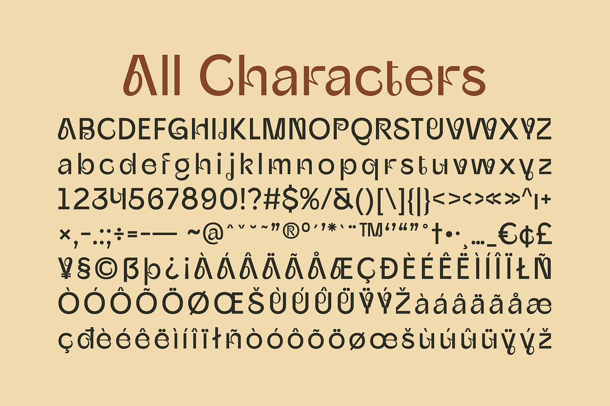 CS Regina – Art Nouveau Font, a Sans Serif Font by Craft Supply Co. (Photo 7 of 8)