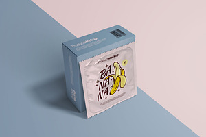 Condom Packaging Mockup