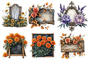 Halloween Floarl Signs Clipart, an Illustration by Designworld (Thumbnail 3 of 6)