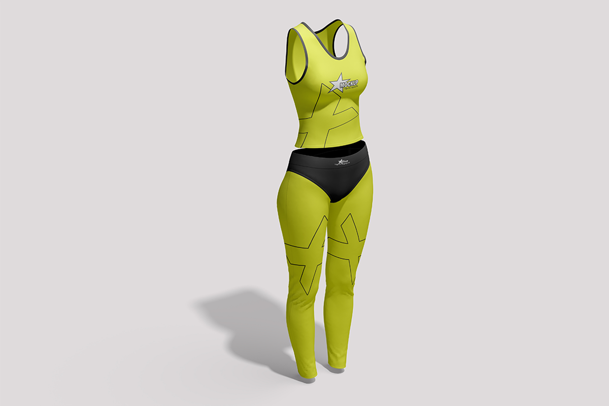 Yoga Bra leggings Set, a Shirt Mockup by groens (Photo 4 of 4)