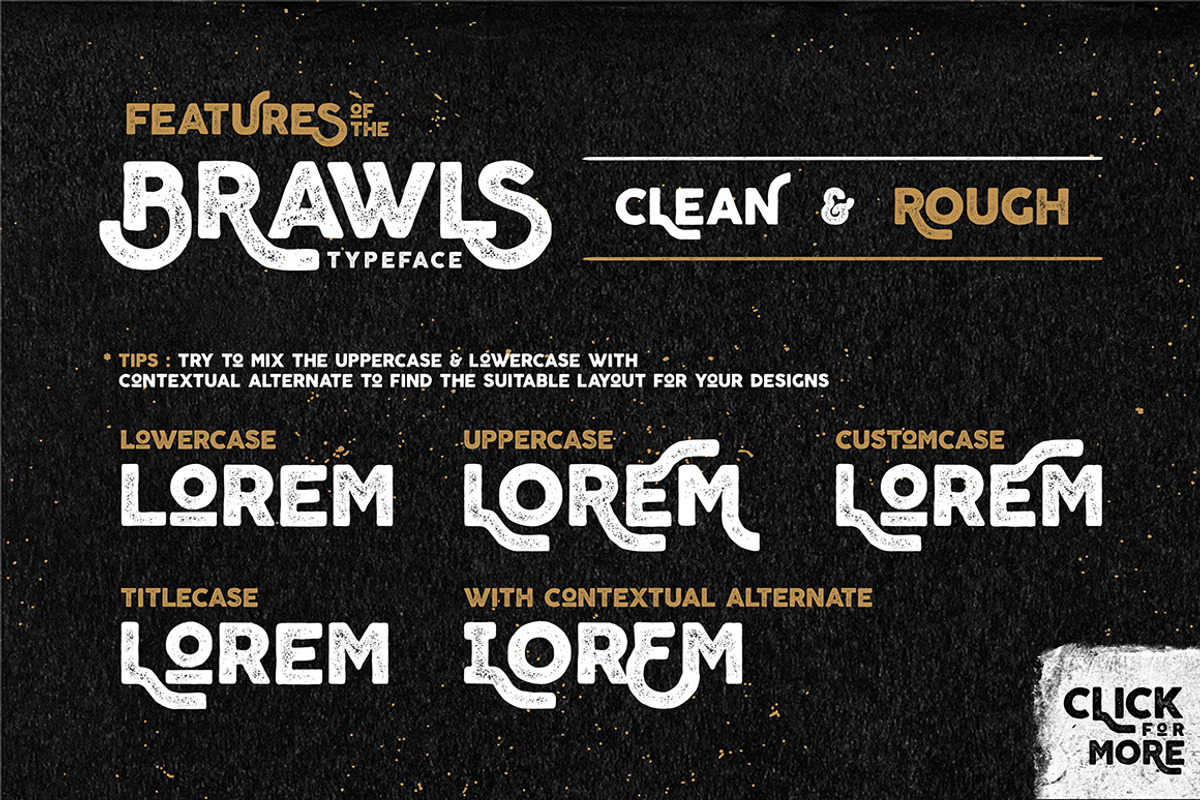Brawls Typeface + Bonus preview 2