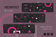 Memphis backgrounds. White and Red., a Decorative Illustration by KENO Mascots (Thumbnail 3 of 5)