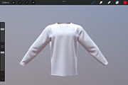 3D Model T-shirt for Procreate App, an Object 3D Model by Shorty Graphics Shop (Thumbnail 4 of 5)
