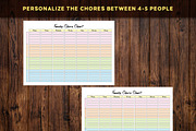 Editable Family Chore Chart, a Stationery Template by Graphicsnext (Thumbnail 3 of 7)