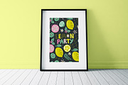 Citrus patterns set and cliparts, a Pattern Graphic by narinadraban (Thumbnail 2 of 6)